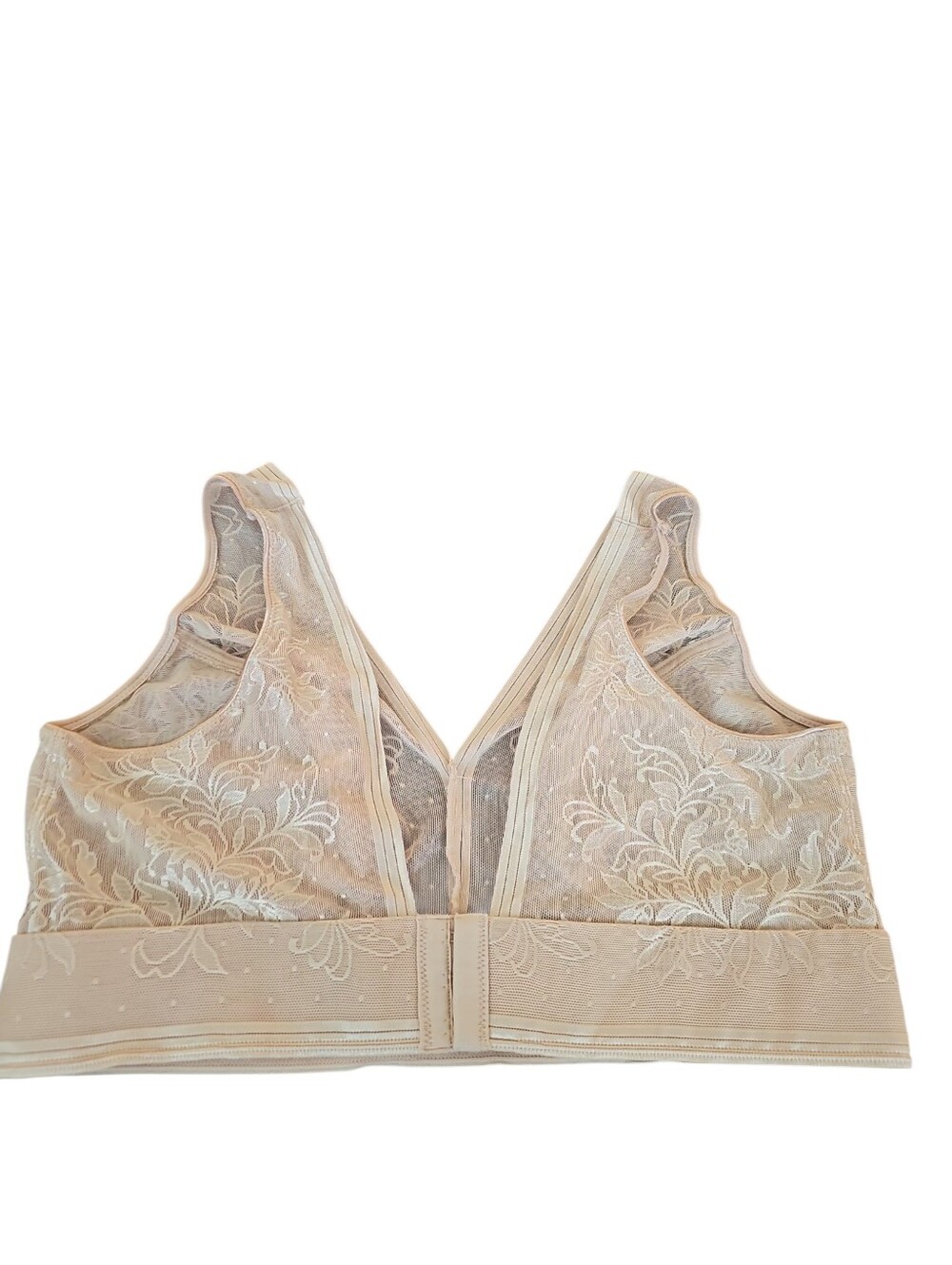 Wacoal Net Effect Sheer Floral Lace Bralette Pink Sz 38 Up To D/DD CUP - Picture 3 of 4